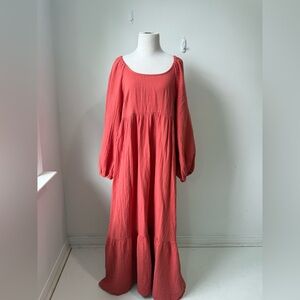 Universal Thread Pink Pleated Tiered Sundress